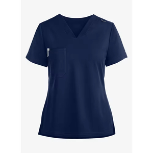 Custom Women's Cotton Woven <b>Scrub</b> <b>Sets</b> for Hospital Use with Needle Detection and Seamless Fusing - Product Image 5