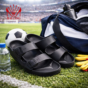 Tongs décontractées classiques à double bride en EVA à bout ouvert avec amorti doux, imperméables et soutien de la voûte plantaire pour les marchés d'exportation - Product Image 1