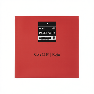 Carta velina Ilan 50x66 cm colore rosso per lavori manuali e confezioni regalo - Product Image 2