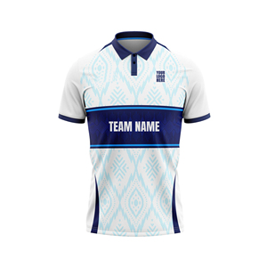 เสื้อแข่งคริกเก็ตแบบกำหนดเอง OEM คุณภาพสูง โพลีเอสเตอร์ ชุดทีมขายส่ง เสื้อคริกเก็ตสวมใส่สบาย เสื้อกีฬา - Product Image 5