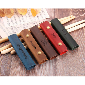 Estuche de Cuero Personalizado para Baquetas, Porta Baquetas Grabado, Regalo para Músicos - Product Image 3