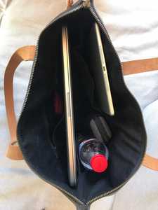 Sac fourre-tout en cuir véritable fait main pour femme, grande capacité, polyvalent, avec fermeture éclair, sac à bandoulière portable LTB-0296 - Product Image 5