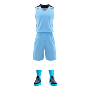 Uniformes de Baloncesto al por Mayor, Personalizados, Lisos, Impresos por Transferencia de Calor, Transpirables, para Verano - Product Image 1