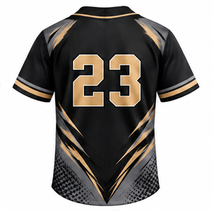 Vente en gros de maillots de baseball américains personnalisés de style Los Angeles, respirants, en polyester, à manches courtes, avec broderie, uniforme de baseball - Product Image 4