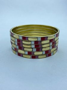 High quality brass and <b>resin</b> fashion jewelry Handmade artisan brass <b>resin</b> bangles and bracelets - Product Image 2