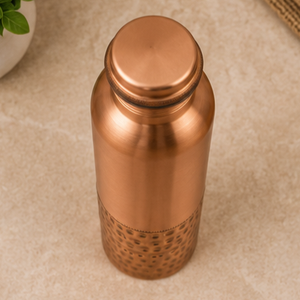 Bouteille en cuivre martelé à la main Tamra Foundation, design minimaliste, matériau en cuivre pur, couvercle anti-fuite - Product Image 1