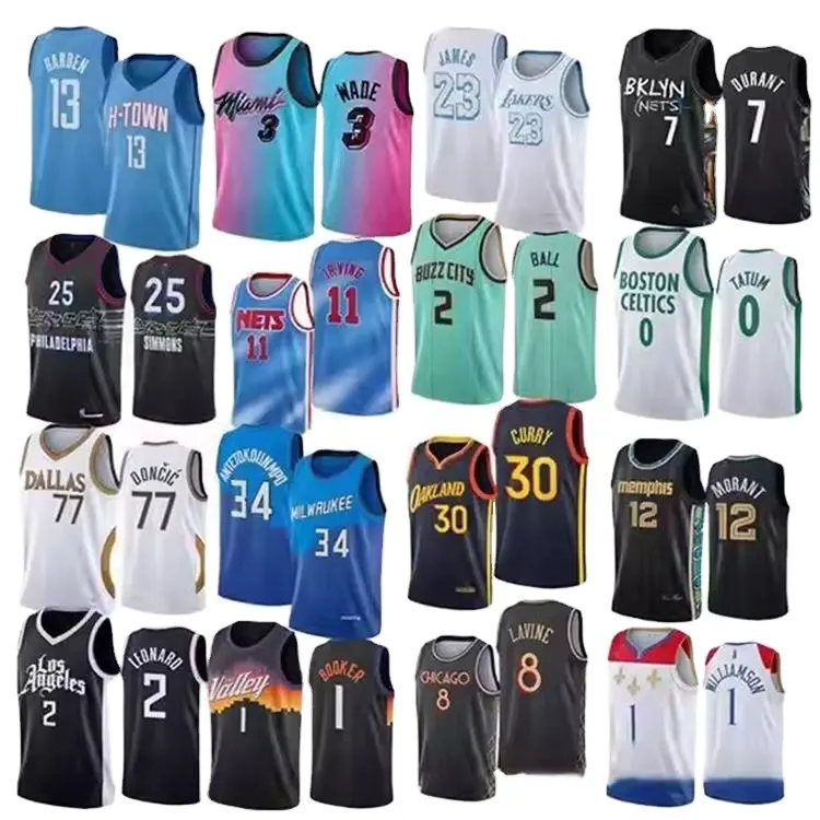2024 New Season NBAing Jersey American 30 Teams High Quality Embroidery Stitched Men's Sports Shirt Basketball Wear