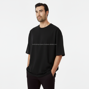 Camiseta de algodón 100% de 240 g/m² de alta calidad para hombre, con logo de marca personalizado, estilo streetwear, oversize, lisa, con hombros caídos - Product Image 1