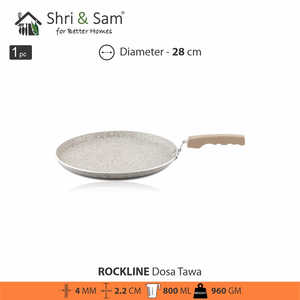 Rockline Aluminium Non-Stick <b>Dosa</b> <b>Tawa</b> Cookware Product - Product Image 5