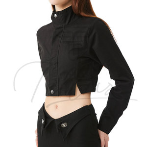 Vestes courtes à fermeture éclair intégrale de haute qualité pour femmes, légères, respirantes, décontractées, nouveau design, veste bomber pour femmes - Product Image 3