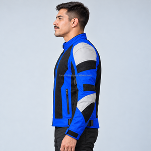 Chaqueta de malla para motocicleta personalizada con colores a medida, paneles ventilados, cremalleras duraderas y diseño profesional para motociclistas. - Product Image 2