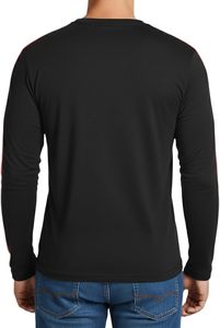 Camiseta para Hombre - Camisetas Casuales a Rayas con Cuello Redondo para Hombre, Camisetas de Moda de Manga Larga Suaves - Product Image 3