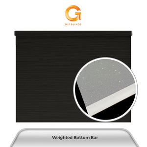 Persianas Enrollables Negras con Diseño de Madera, Modelo GB83056, 76x183cm, para Hogar y Oficina, OEM B2B, Mejor Proveedor, Garantía, Calidad Profesional, Superventas en Malasia - Product Image 4