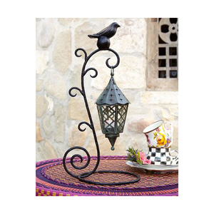 Farol de Metal Blanco, Portavelas Decorativo, Farol Colgante Vintage con Forma de Jaula de Pájaros, Nuevo Diseño, Decoración para Bodas y Hogar - Product Image 4