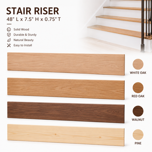 Marches et Contremarches d'Escalier en Bois Massif – Design Traditionnel Durable, Écologique, pour Applications Intérieures – Garantie 5+ Ans - Product Image 2