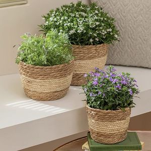Factory Price Eco-Friendly <b>Wicker</b> Rattan Square <b>Storage</b> <b>Basket</b> Cotton Lining Customizable Color Design for Living Room Kitchen - Product Image 3