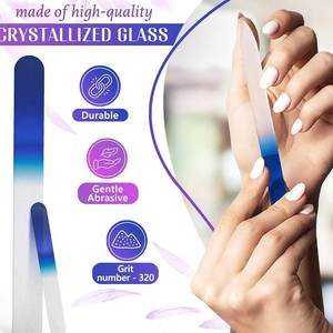 Lima de uñas de alta resistencia, grano 100/180, profesional, de doble cara, herramienta de esmeril para uñas acrílicas, uñas naturales y salón de belleza. - Product Image 4