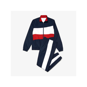 Ensemble de survêtement décontracté pour homme de qualité supérieure. Veste légère à fermeture éclair et pantalon de jogging à rayures latérales. Tissu réversible respirant et écologique - Product Image 2