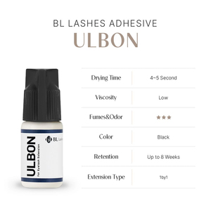 [Etichetta Privata] Adesivo per Extension Ciglia Coreano Ulbon 5g (Asciugatura Rapida 4-5s) Colla Trasparente a Basso Odore ODM/OEM Tenuta Forte - Product Image 3