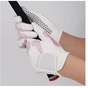 ถุงมือกอล์ฟ PU สีขาว สำหรับมือซ้าย ความยาวระดับข้อมือ สไตล์ลำลอง ทนทาน ถุงมือกีฬา พิมพ์ลายด้วยความร้อน ใช้ได้ในฤดูใบไม้ผลิและฤดูใบไม้ร่วง - Product Image 1