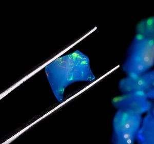 Paraiba Color Ethiopian <b>Opal</b> Polished Rough Gemstone Loose Stone for Jewelry Making Wholesale Bulk - Product Image 1