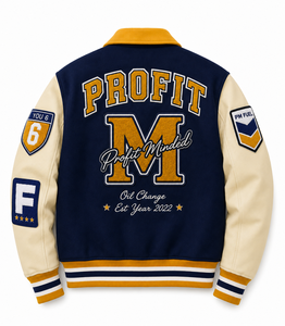 Custom Chenille Embroidery Varsity Jacket Premium Wool Body PU Leather Sleeve Letterman Jacket OEM ODM Wholesale - Product Image 2