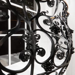 Rampe de balcon sur mesure en fer forgé, balustrade décorative de luxe en métal pour l'extérieur, idéale pour villas, hôtels et maisons résidentielles - Product Image 3