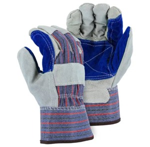 Guantes de Trabajo de Dedo Completo, Algodón, Poliéster, Spandex, Unisex, para Exteriores, Todas las Estaciones, Gris, Verde Azulado, con Protección en la Palma - Product Image 5