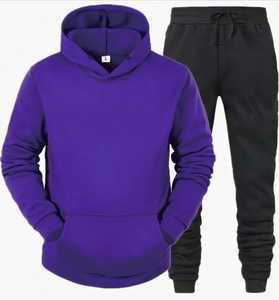 Conjunto Deportivo Masculino de Moda Urbana, Chándal Informal de Otoño Invierno, Sudadera con Capucha y Pantalones de Dos Piezas, Transpirable, de Forro Polar - Product Image 4