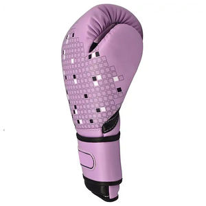 Gants de boxe en PU violets, longueur poignet, entraînement sportif, impression par transfert thermique, utilisation quatre saisons - Product Image 6
