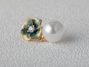 आर्गेंट स्टर्लिंग 925 प्लाको या बाइen बुकल डी 'ओरिली' ई-मेल ब्ल्यूम, पेले एट ज़िरकॉन बिजोक्स - Product Image 2