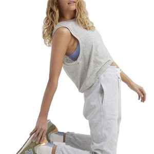 Top Corto Sexy Ligero Personalizado para Mujer, Chaleco de Color Liso, Top Casual sin Mangas de Punto con Logo Frontal - Product Image 2
