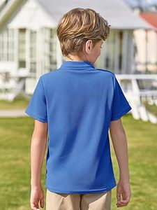 Camiseta Polo de Verano para Niños, 100% Algodón, Alta Calidad, al por Mayor, Manga Corta, Estilo Retro, Deportiva, Personalizada, Camisetas Polo de Algodón para Bebés - Product Image 5