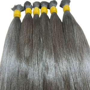 Cabello Humano Virgen Vietnamita 2026 Sal y Pimienta, Mechones de Cabello Humano de Trama Única, Cierre Frontal, Lista de Precios de Fábrica al por Mayor - Product Image 4