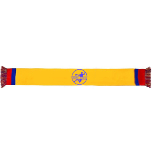 Écharpe de football en gros, séchage rapide, respirante, couleur jaune, pour supporters, avec logo d'équipe - Product Image 4