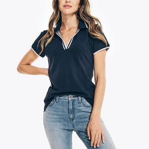 T-shirt de golf pour femme MANYLIYA, tricoté, respirant, anti-transpiration, coupe ajustée, séchage rapide, sport, décontracté - Product Image 3