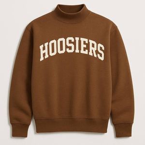 Sudadera Oversize de Cuello Alto de Algodón Afelpado, Cálida para Invierno, Estilo Casual Urbano, Minimalista y Cómoda - Product Image 1