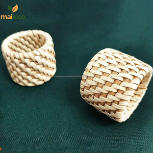 Servilleteros de ratán, decoración de boda, Natural servilletero, soporte para anillo, cena de fiesta de boda, precio más barato hecho en Vietnam - Product Image 3