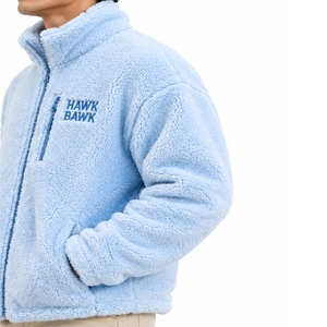 Men's Sherpa <b>Fleece</b> <b>Jacket</b> <b>Fleece</b> Full Zip Stand Collar Thick Sherpa <b>Lining</b> Casual Winter Premium Lightweight Comfort Fit - Product Image 6
