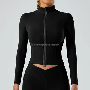 Unisex XL de talla grande 100% algodón otoño polar ropa atlética de alta calidad de cuatro vías estiramiento sin costuras Logo chándal cremallera personalizado - Product Image 4