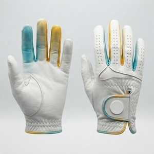 Gants de golf en gros avec logo personnalisé, protection antidérapante en cuir pour les sports de plein air, logo personnalisé, protection du poignet pour hommes et femmes, gants antidérapants - Product Image 2