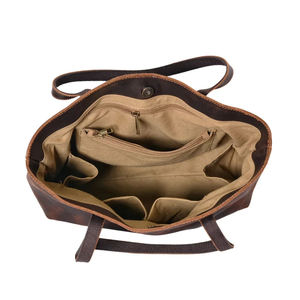 Wholesale Custom High Quality Genuine Leather <b>Tote</b> <b>Bag</b> Embossed Designer Women Handbag Private - Product Image 5