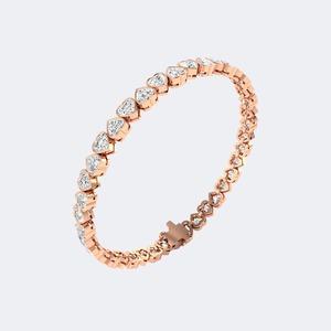 8.00 CTW Lab Grown Diamond Heart Shape Brilliant Cut <b>Bangle</b> <b>Bracelet</b> For Women 925 Sterling Silver Luxury E F Color VS VVS - Product Image 5