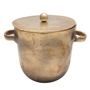 Antique Silver Trophy Ice Bucket Vintage Metal <b>Wine</b> Chiller with Coordinate Engraving Rustic Pedestal Champagne Bucket - Product Image 6