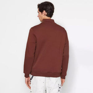Sweat-shirt à demi-zip pour homme de haute qualité, personnalisable, en tissu jersey, résistant aux intempéries, respirant, pour les voyages et le streetwear - Product Image 2