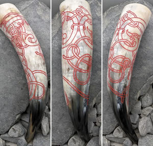 El mejor cuerno de búfalo natural pulido creativo, cuerno vikingo para beber, artesanías naturales talladas a mano - Product Image 2