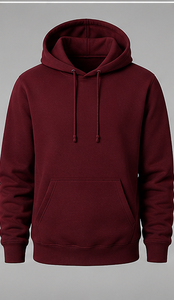 High Quality Men's Premium Pullover <b>Hoodie</b> – <b>Plain</b> Fleece Hooded Sweatshirt with Kangaroo Pocket - Product Image 3