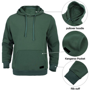 Conjunto deportivo informal para hombre, tela transpirable de mezcla de algodón, pantalón jogger con capucha, cintura elástica, para gimnasio, deporte, correr, uso diario. - Product Image 4