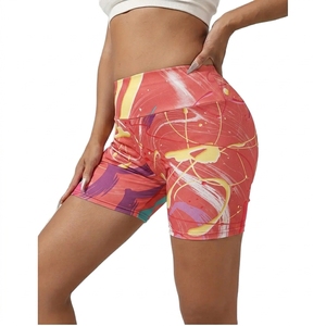 Shorts Deportivos de Cintura Alta con Logotipo Personalizado para Mujer, Shorts de Yoga para Ejercicio al Aire Libre, con Bolsillos, para Gimnasio y Running - Product Image 3