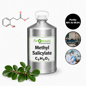 Aromaaz International Methyl Salicylate C8H8O3 98% to 99.9% Purity Synthetic Herbal Flavor Liquid - Product Image 1